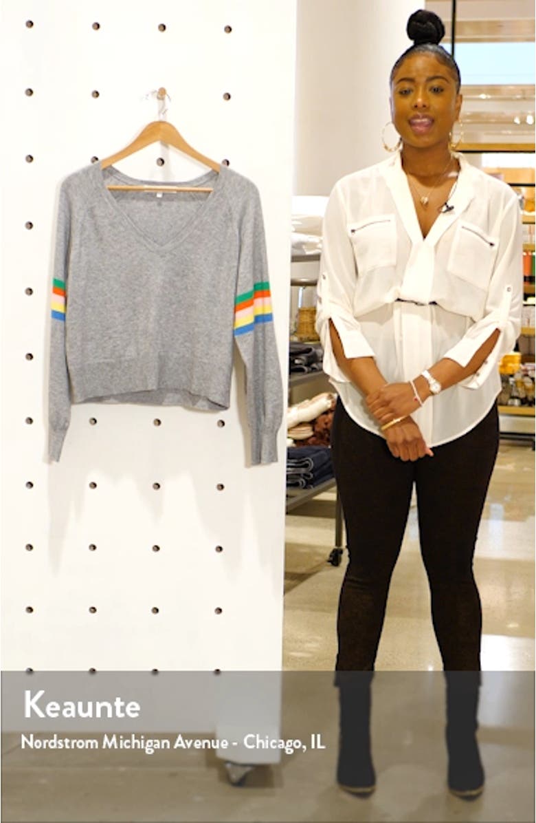 Hazel Rainbow Stripe Sweater, sales video thumbnail