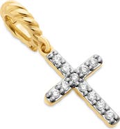 David Yurman Cable Collectibles® 18K Yellow Gold Cross Pendant with Diamonds