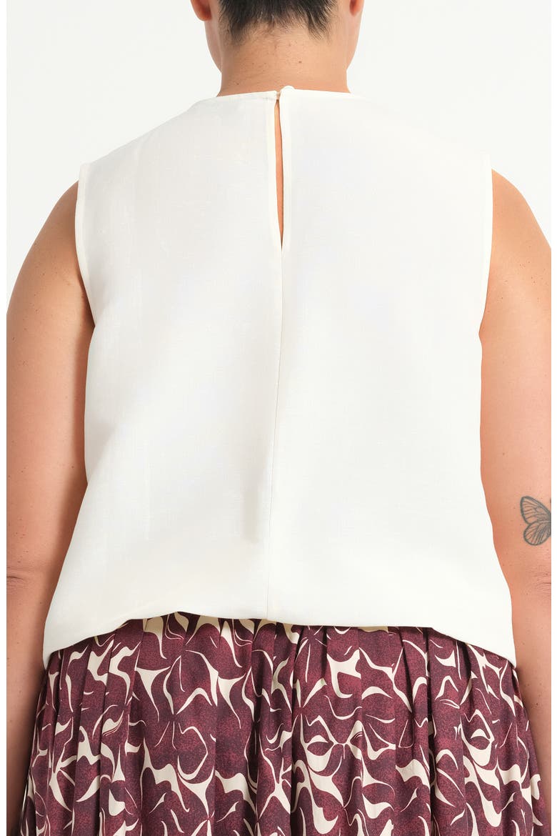 Ainsley Linen Blend Sleeveless Top, Alternate, color, NATURAL