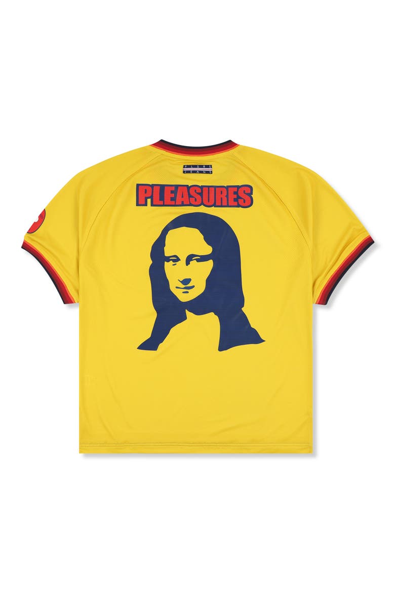 Mona Sport Graphic Knit T-Shirt, Alternate, color, YELLOW