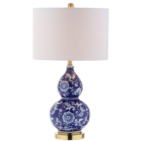 Lee 27" Ceramic Chinoiserie Led Table Lamp