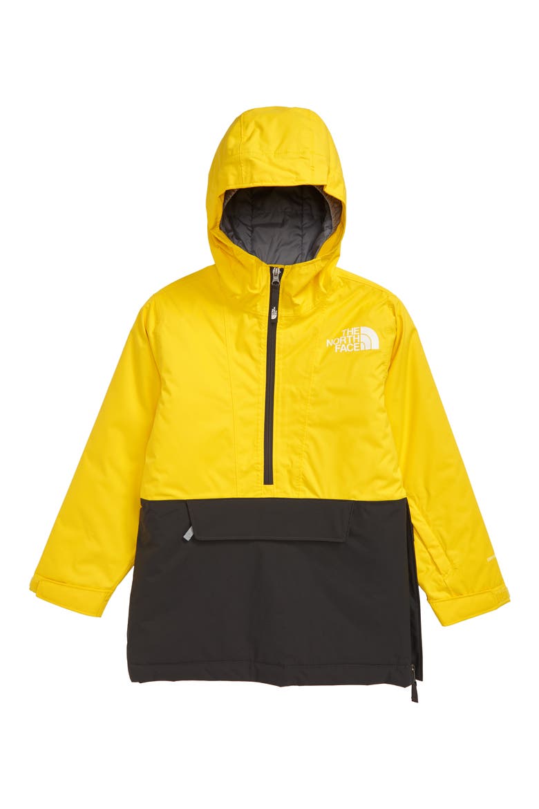 Freedom Insulated Waterproof & Windproof Hooded Anorak, Main, color, VIBRANT YELLOW