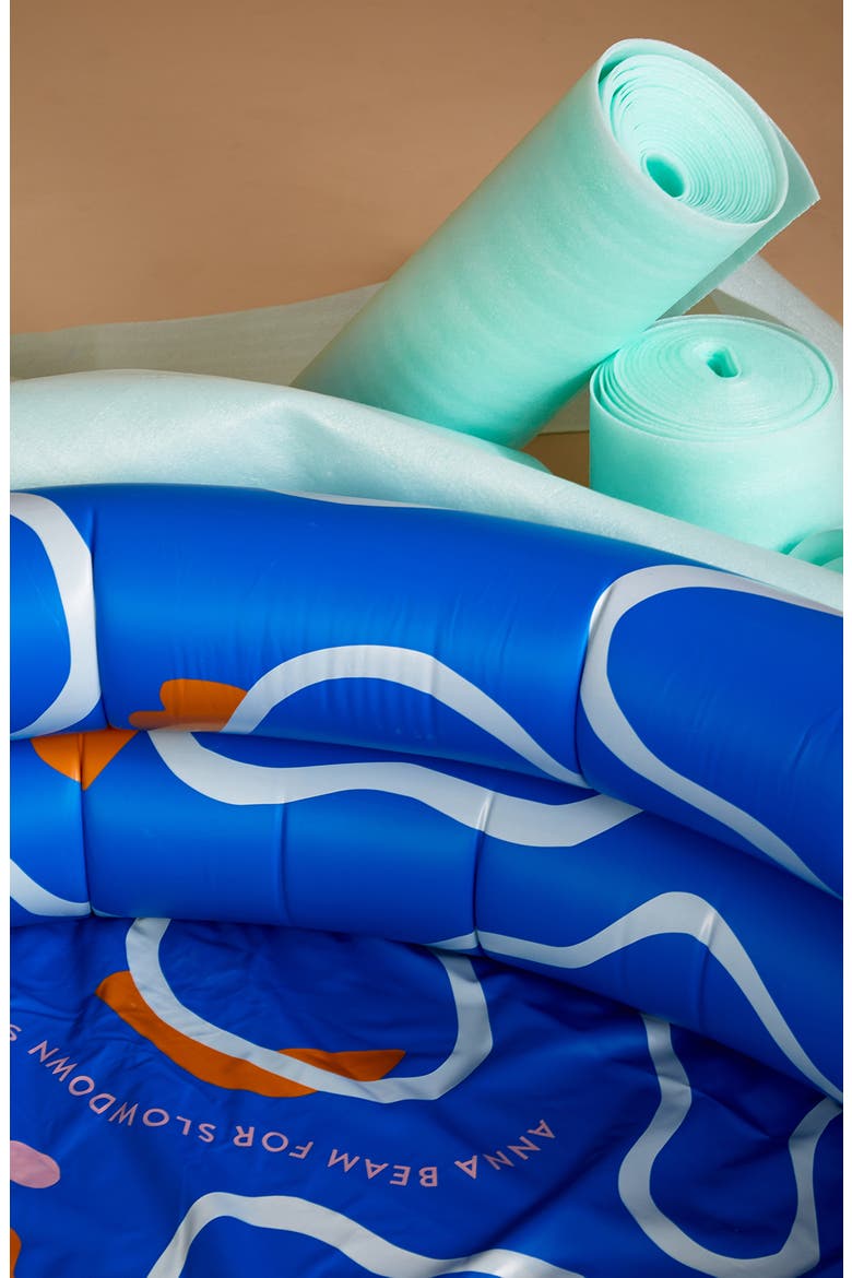 Slowdown Studio Artist Collaboration Inflatable Pool, Alternate, color, BLUE