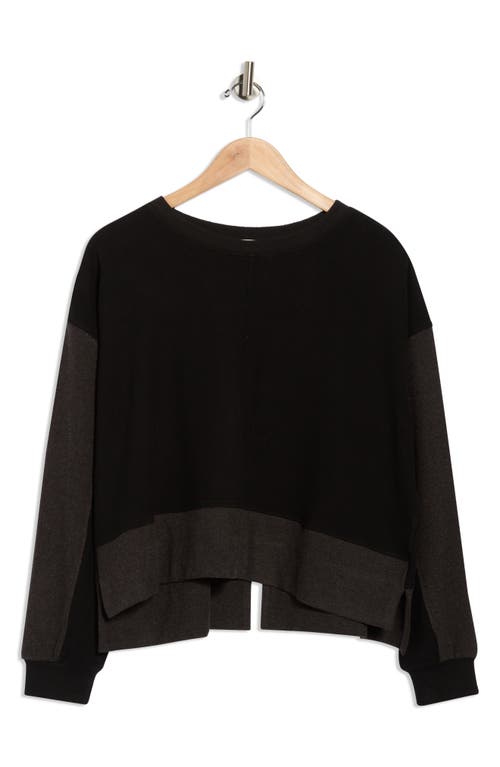 Patrizia Luca Colorblock Sweatshirt In Black