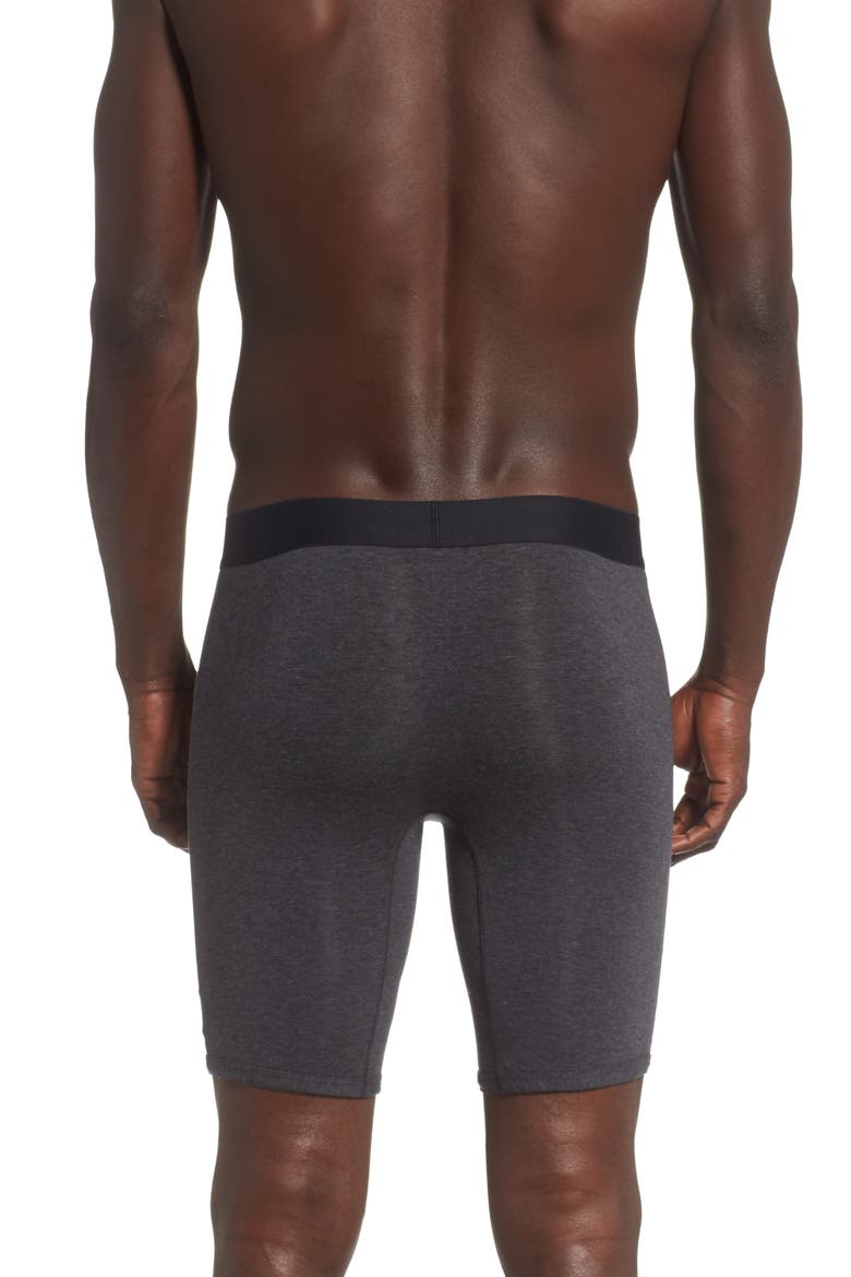 Cool Cotton Boxer Briefs, Alternate, color, CHARCOAL HEATHER GREY