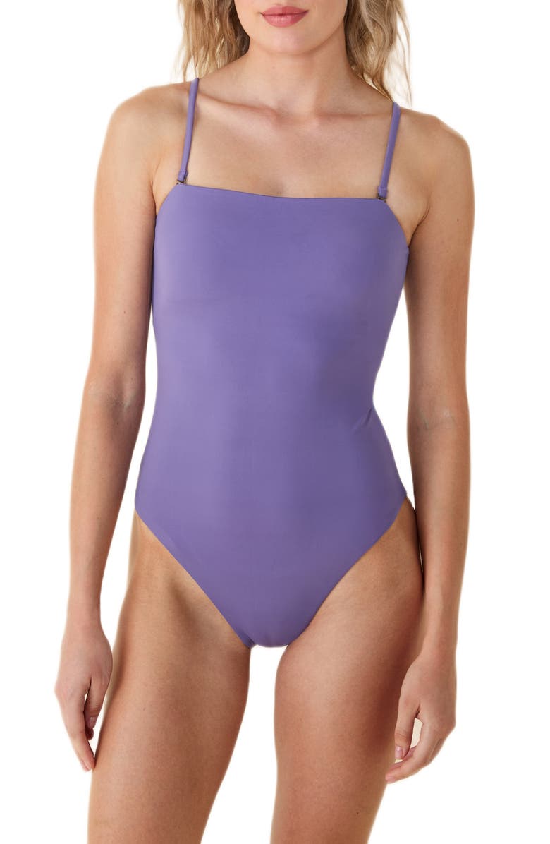 Andie The Cabo One-Piece Swimsuit, Main, color, Amethyst