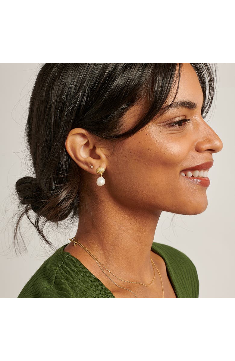 Edge of Ember Ocean Shell Earrings, Alternate, color, Ocean Shell