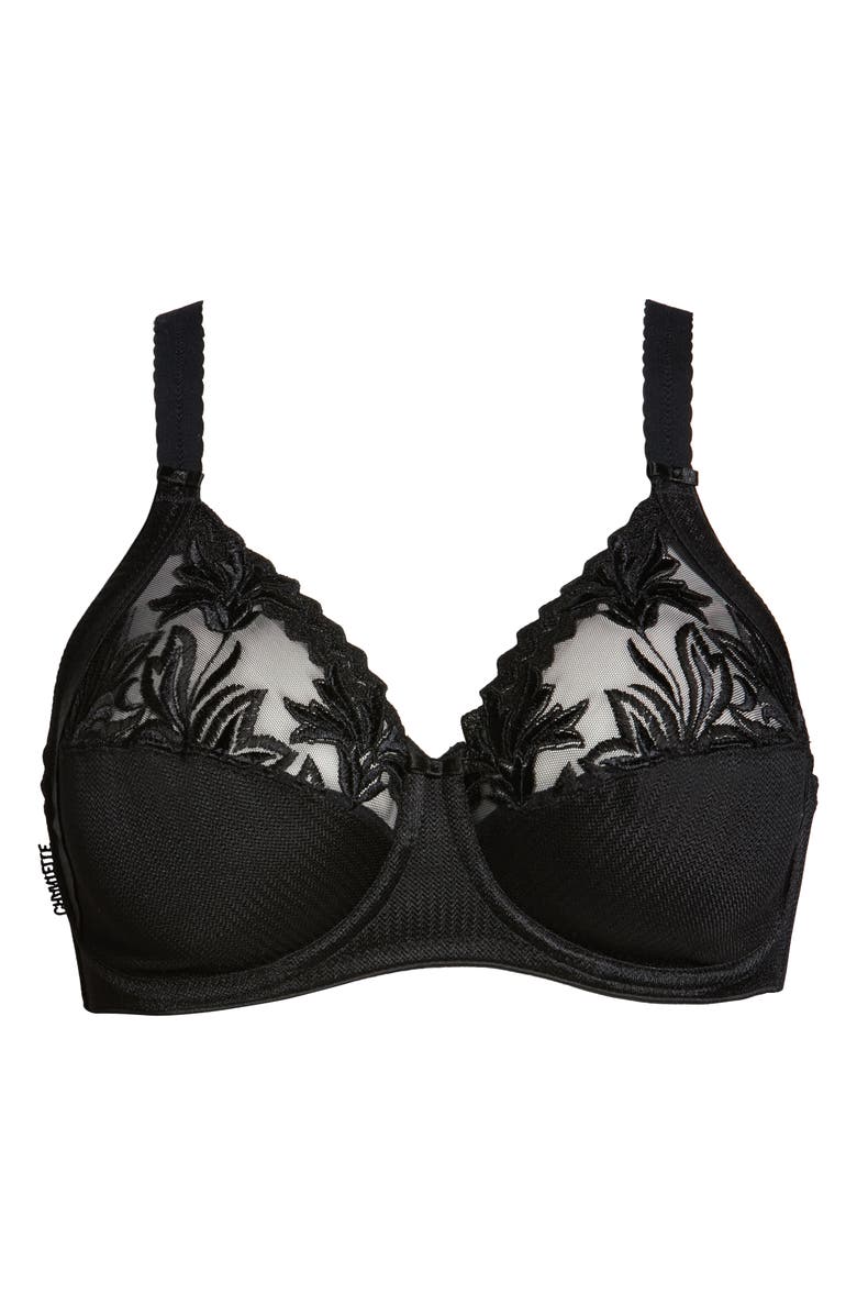 Chantelle Lingerie Amazone Full Support Underwire Bra, Alternate, color, Black