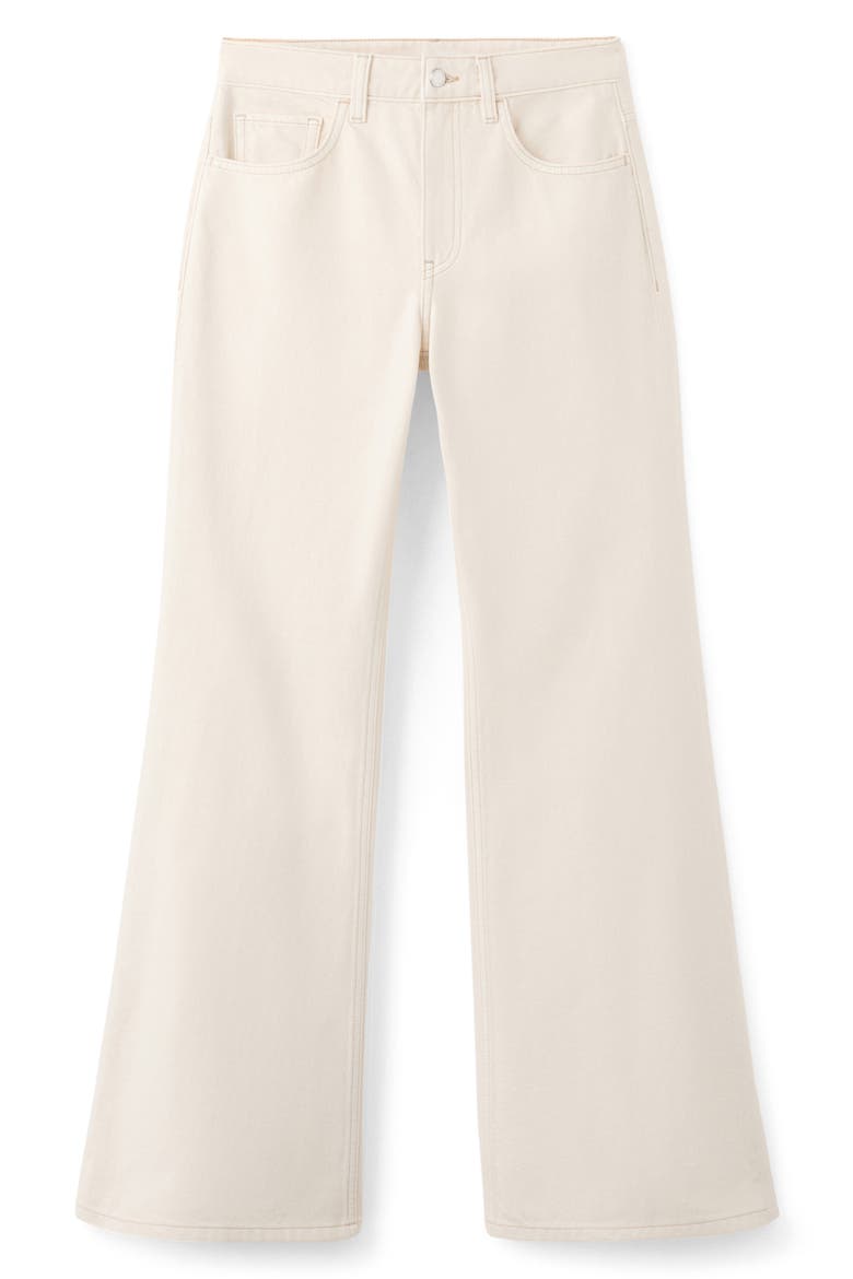 Mid Rise Flare Jeans, Alternate, color, ECRU