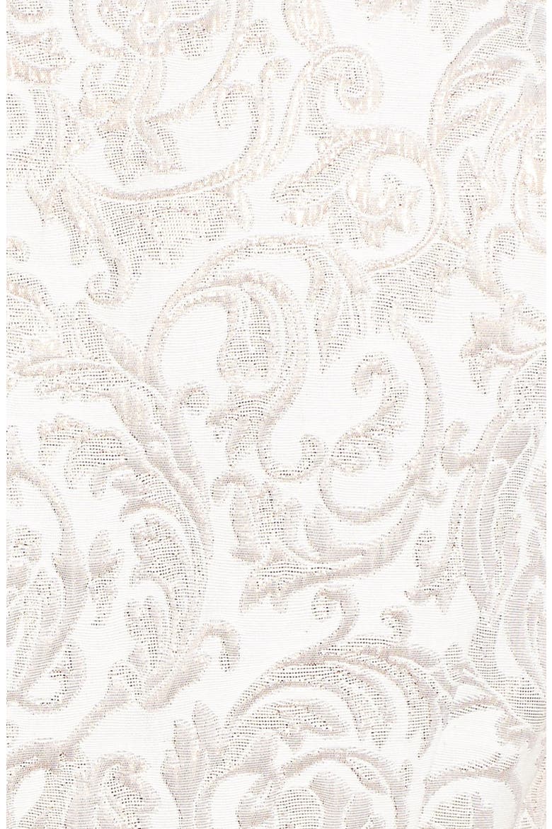 Embellished Jacquard Fit & Flare Dress, Alternate, color, CHAMPAGNE