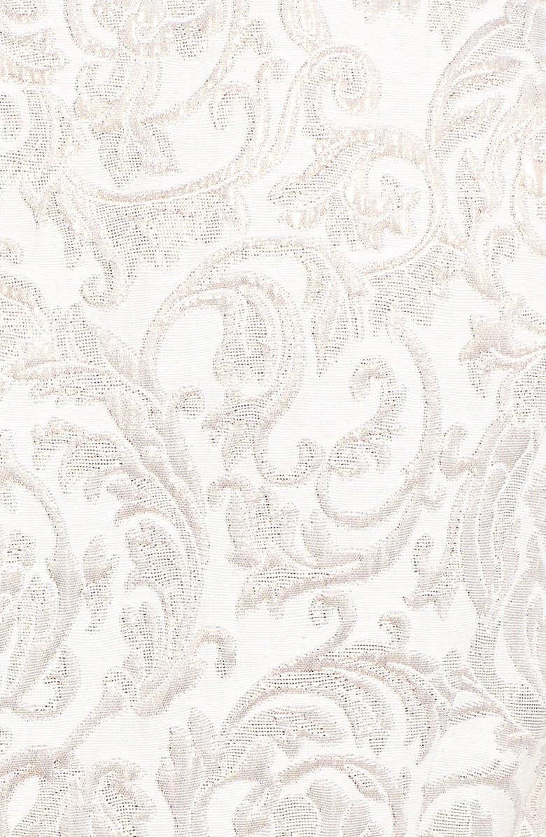 Eliza J Embellished Jacquard Fit & Flare Dress, Alternate, color, 