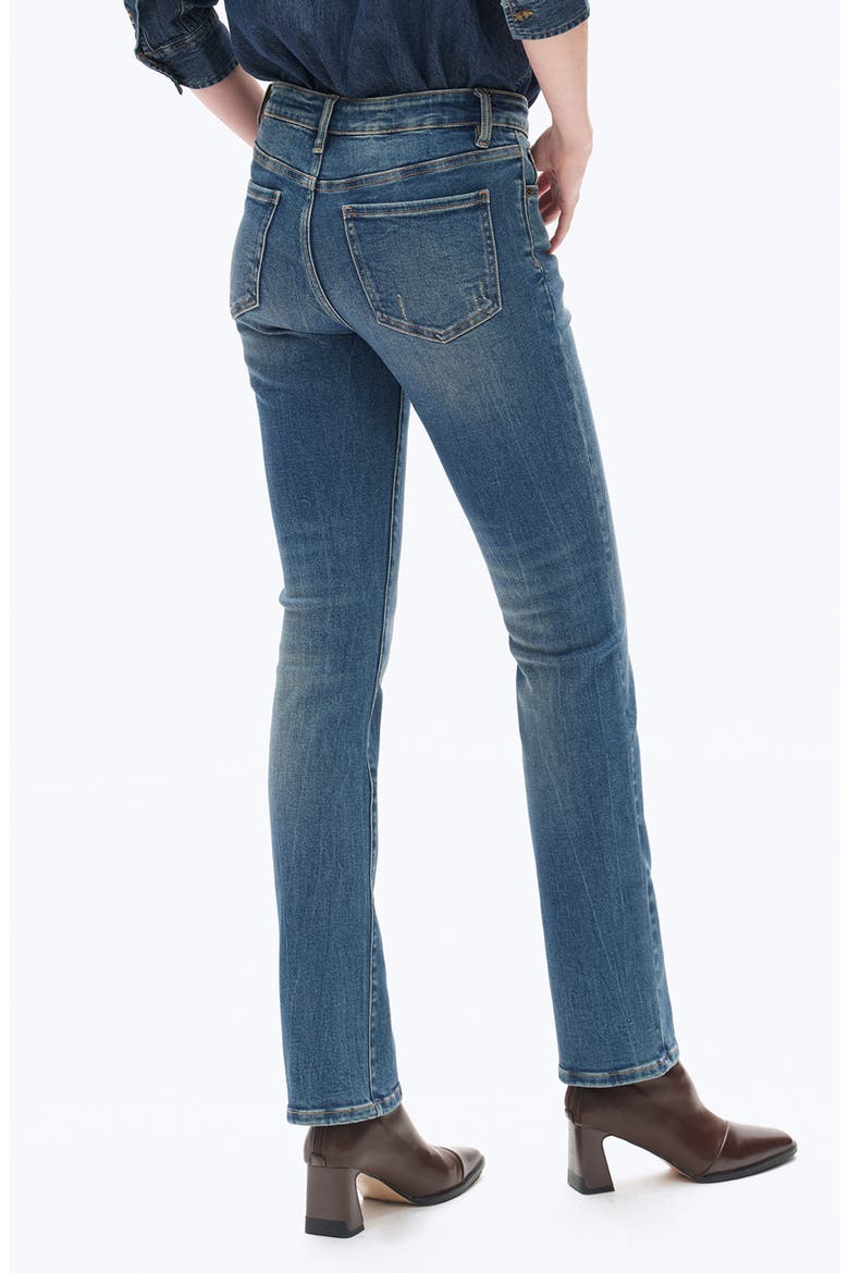 Low Rise Slim Straight Leg Jeans, Alternate, color, MEDIUM BLUE