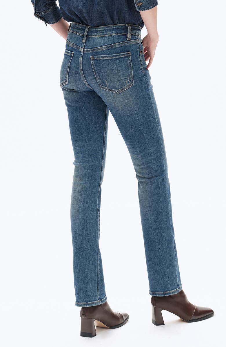 Bayeas Low Rise Slim Straight Leg Jeans, Alternate, color, Medium Blue