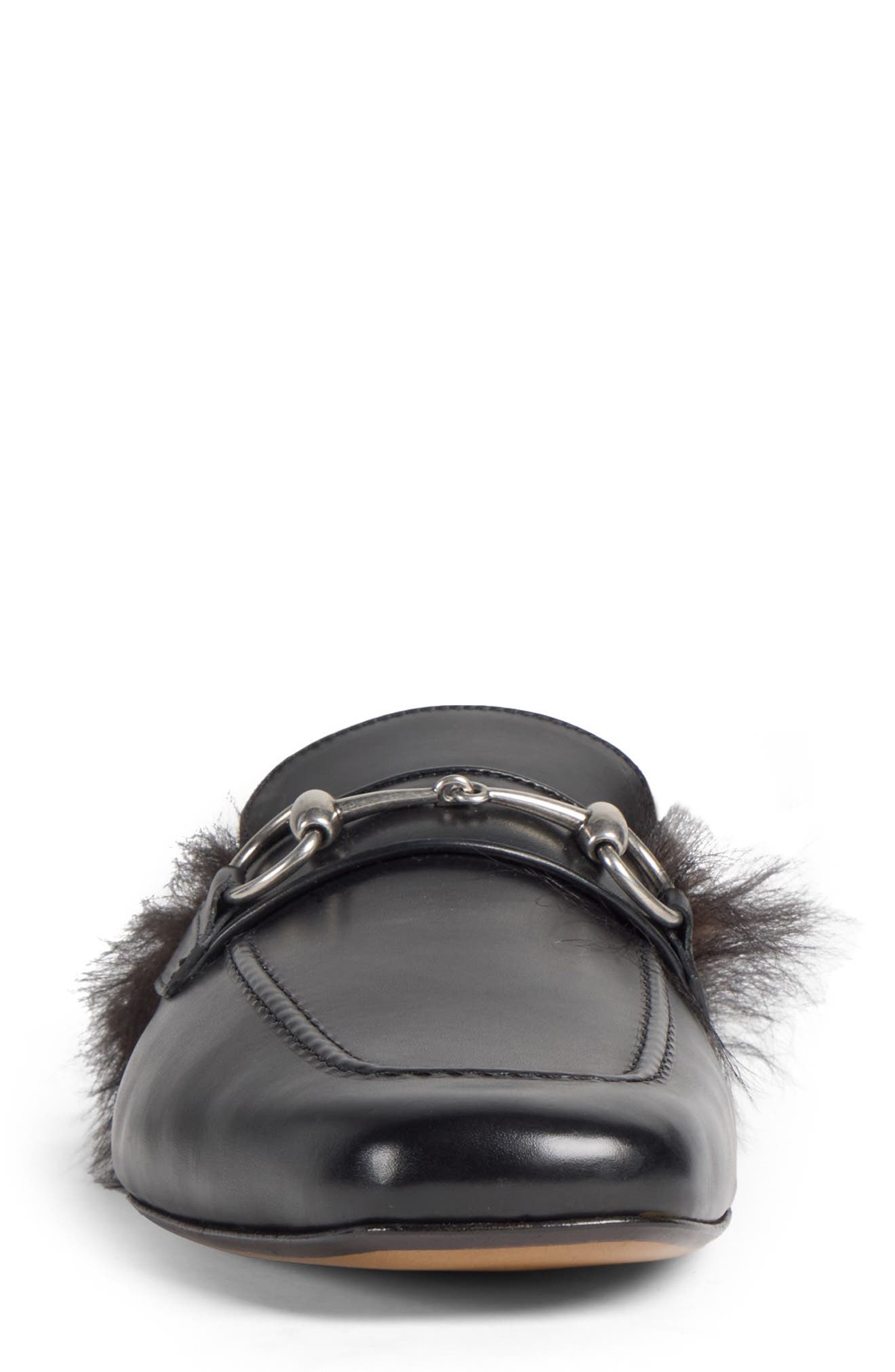 Larindo Genuine Shearling Lined Mule, Alternate, color, 1000 BLACK/BLACK