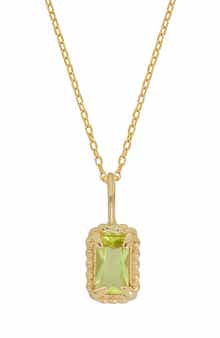 Color Stone Pendant Necklace (Nordstrom Exclusive)