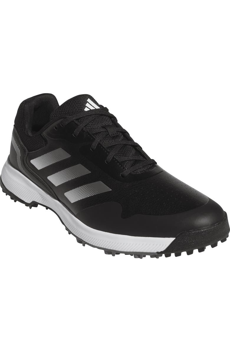 adidas Traxion Response Spikeless Golf Shoe, Main, color, Black/ Silver Metallic/ White