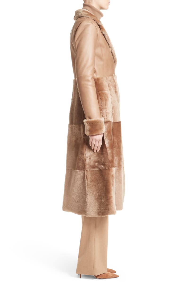 Max Mara Rimini Genuine Shearling Coat, Alternate, color, 