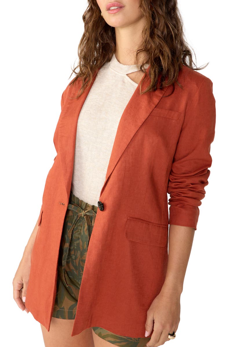 Sanctuary Kora Linen Blend Blazer, Alternate, color, 