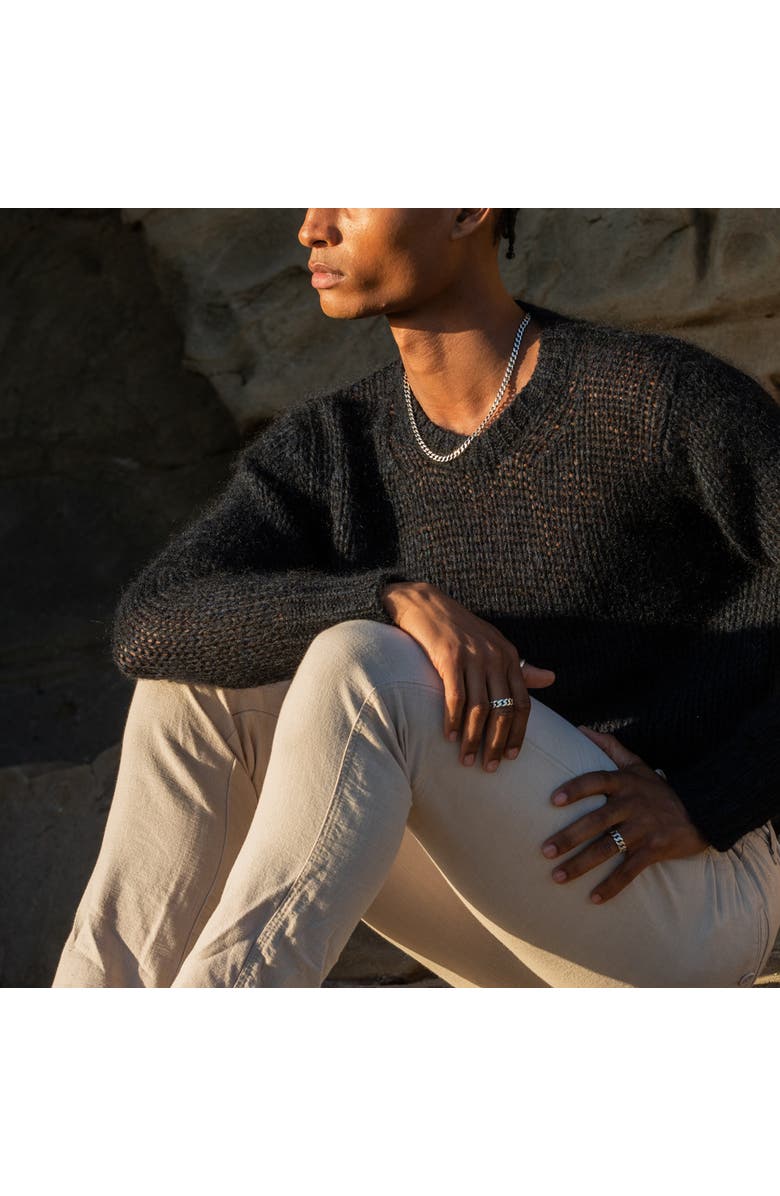 LOUPN Cuban Chain Ring, Alternate, color, Silver