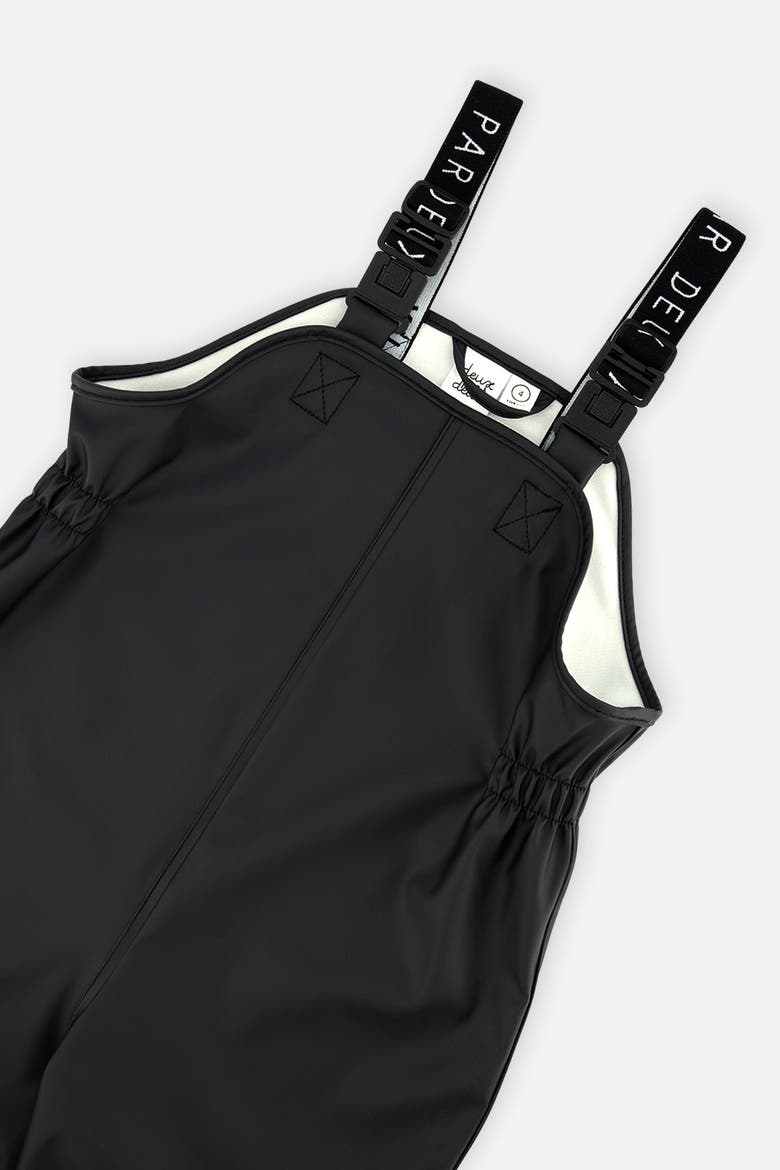 Rain Adjustable Suspender Reflective Ankle Overalls, Alternate, color, Black