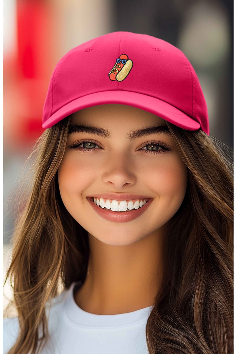 Dog Days Embroidered Casual Cap, Alternate, color, Hot Pink