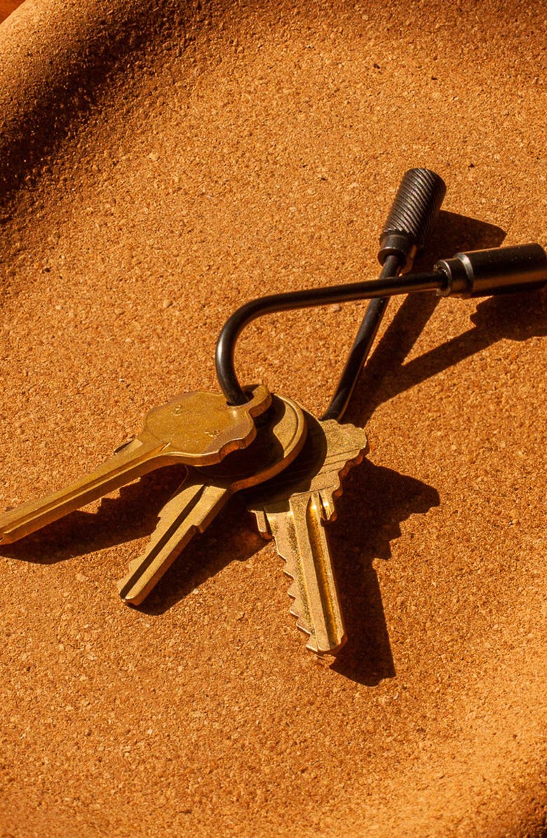 CRAIGHILL Closed Helix Key Ring, Alternate, color, Vapor Black