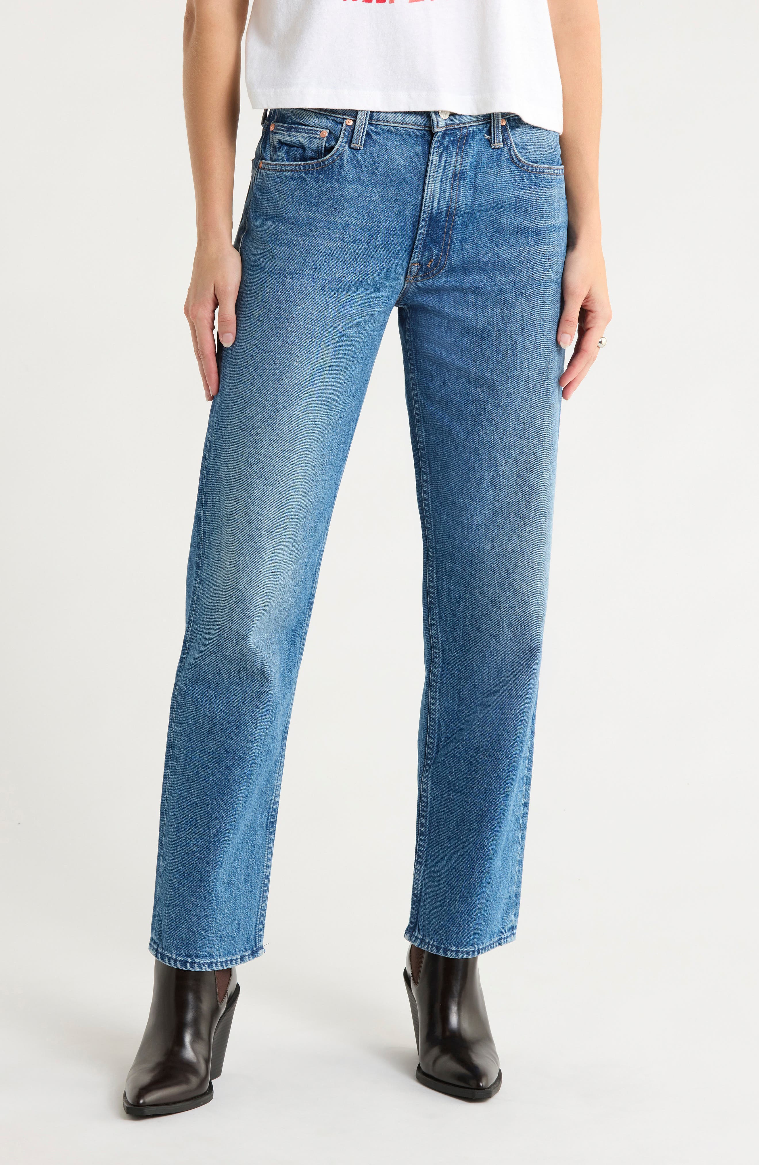 MOTHER The Hot Rod Hover Skinny Jeans