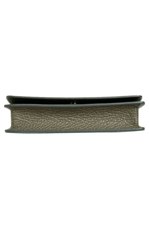Maison Margiela Large Leather Wallet On A Chain In Graphite