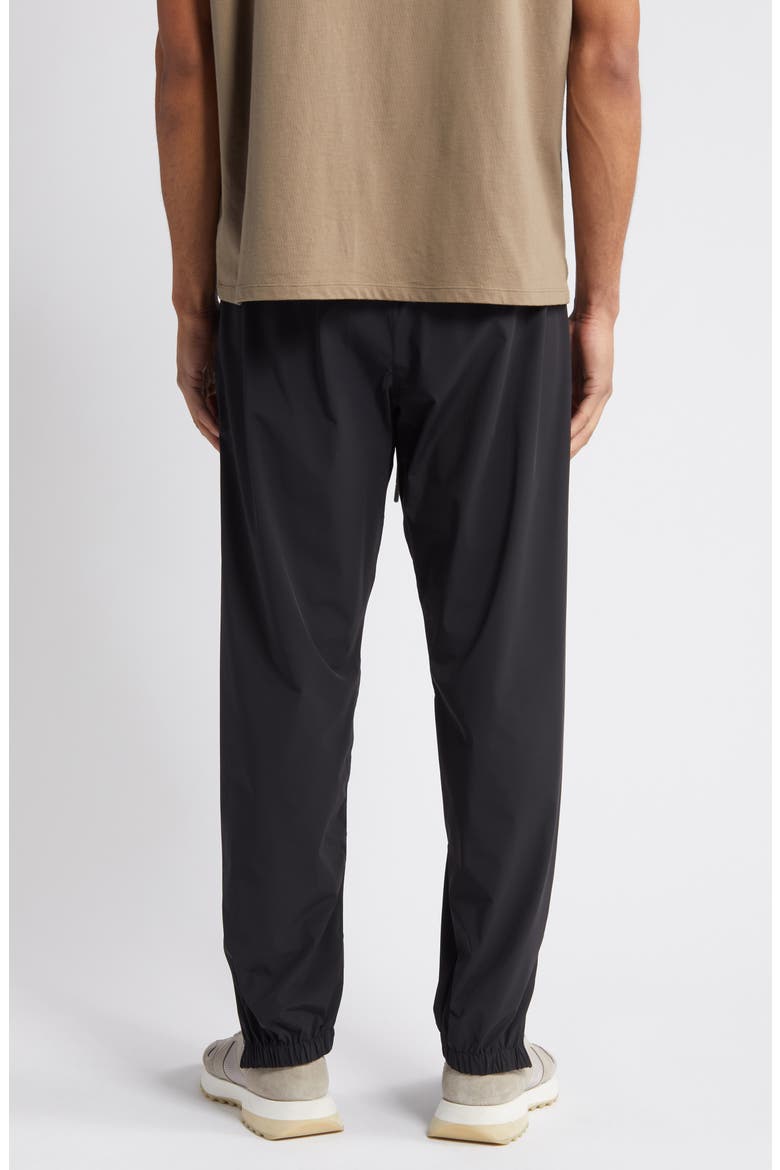Stretch Nylon Track Pants, Alternate, color, BLACK