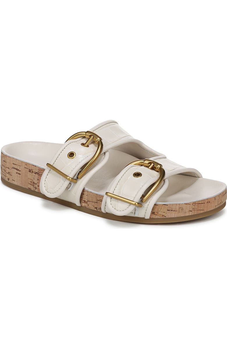 Veronica Beard Prue Two Strap Sandal, Main, color, Parchment