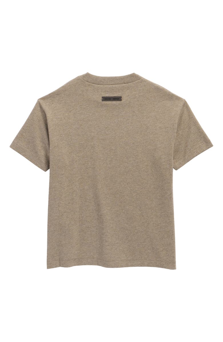 Fear of God Essentials Kids' Classic Metallic Logo Short Sleeve T-Shirt, Alternate, color, Homestead Heather