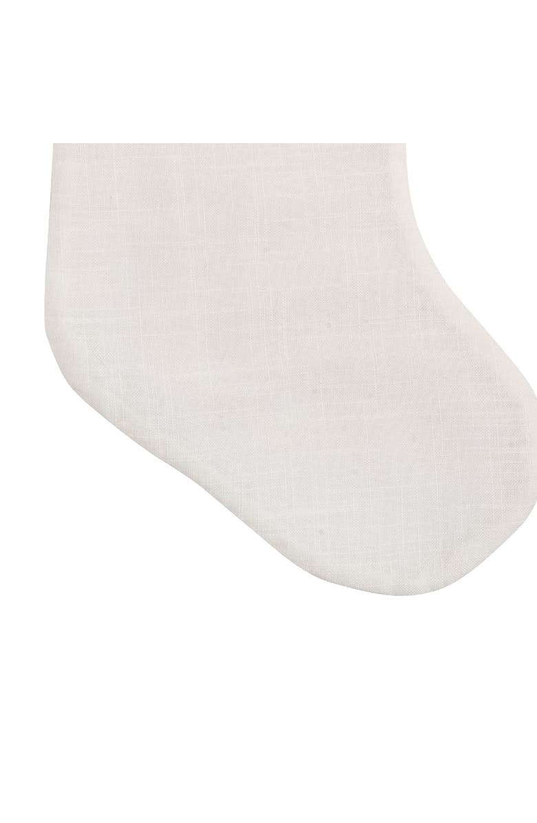 C&F Home White Fur Hanging Christmas Stocking w/ Snowflake Tassel 20", Alternate, color, White