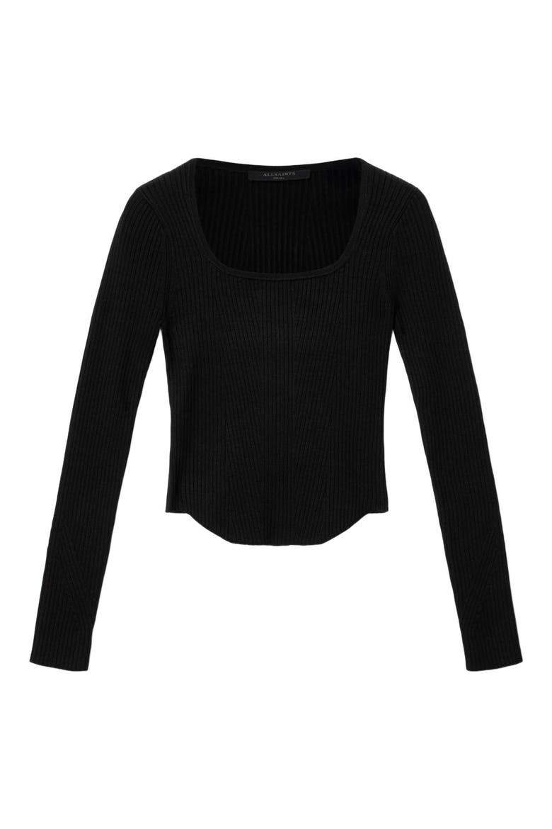 Cruz Hera Rib Sweater, Alternate, color, BLACK