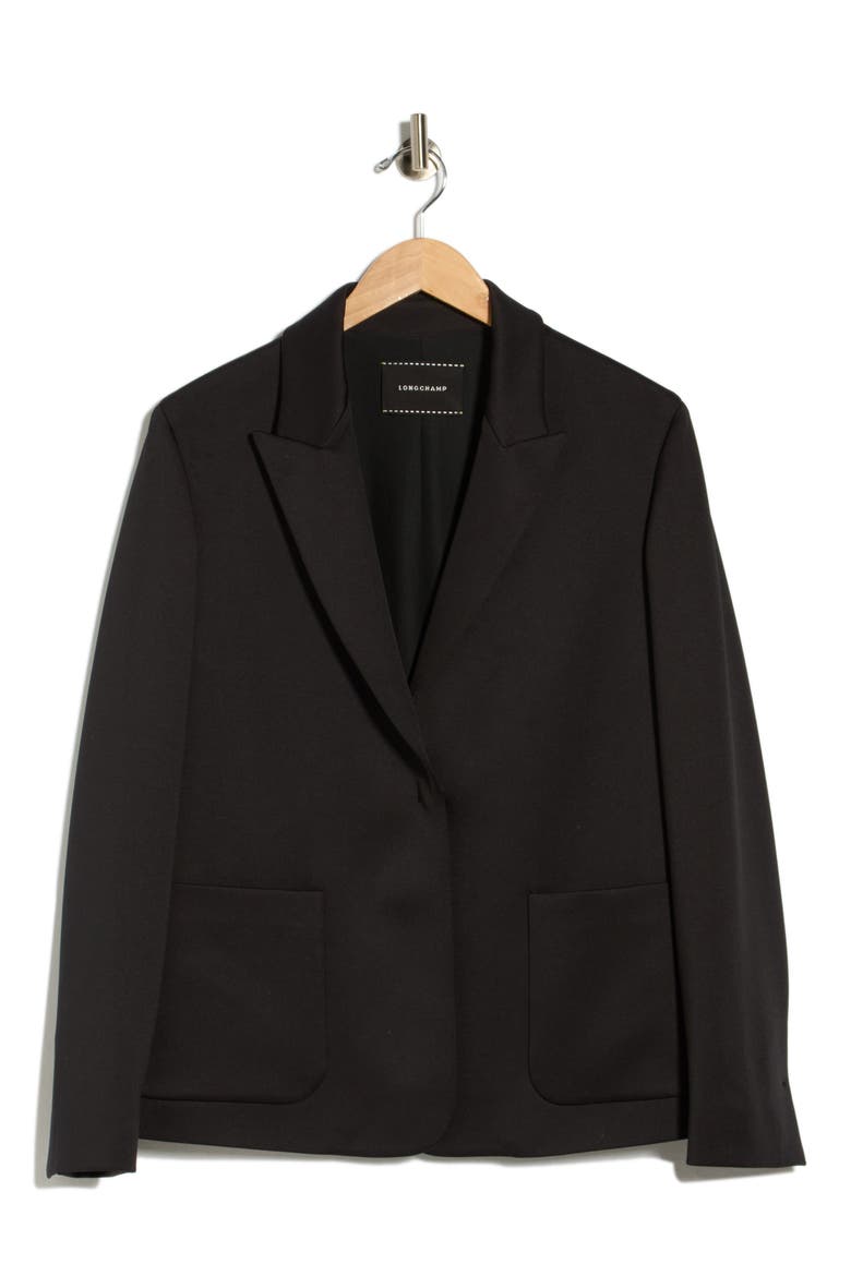Single Button Jacket, Alternate, color, BLACK