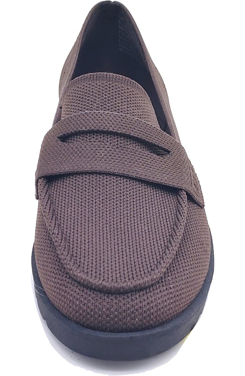 Reaction Kenneth Cole Feobe Knit Loafer, Alternate, color, Chocolate Knit