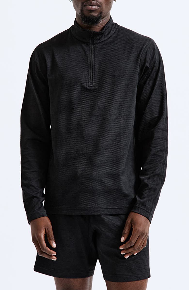 Reigning Champ Solotex<sup>®</sup> Mesh Tiebreak Quarter Zip Top, Main, color, 