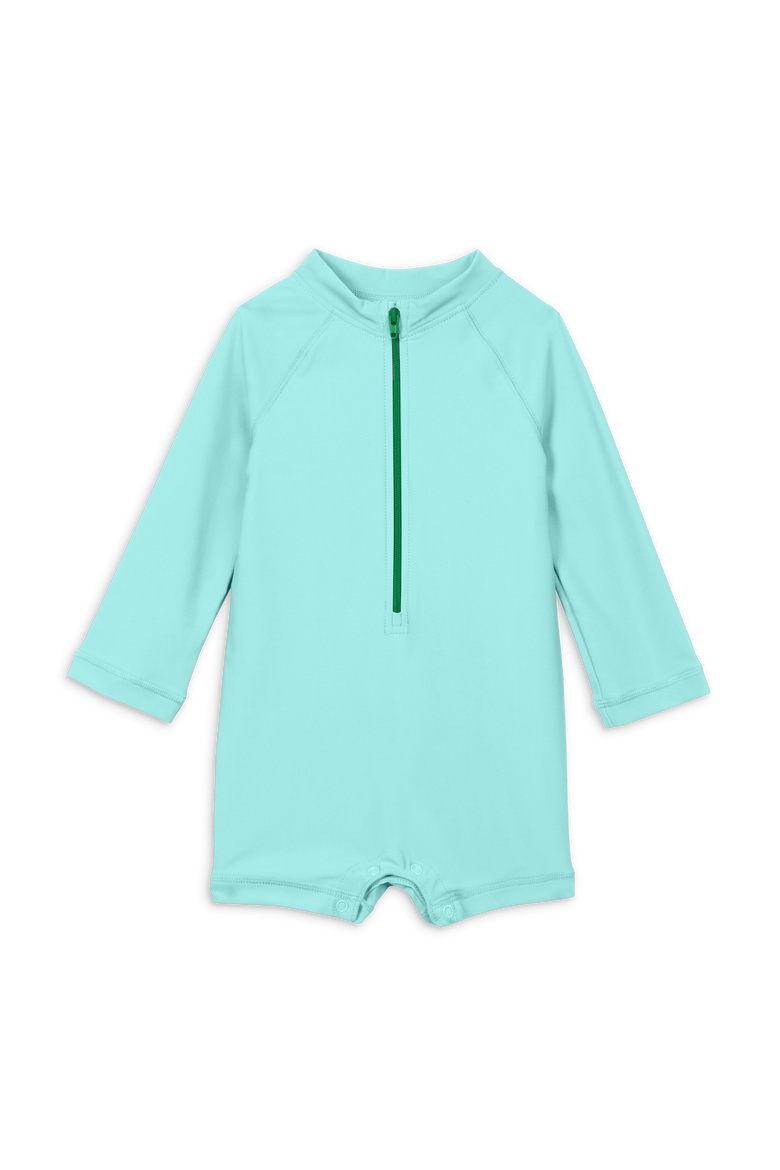 Baby One-Piece Rash Guard, Alternate, color, Mist