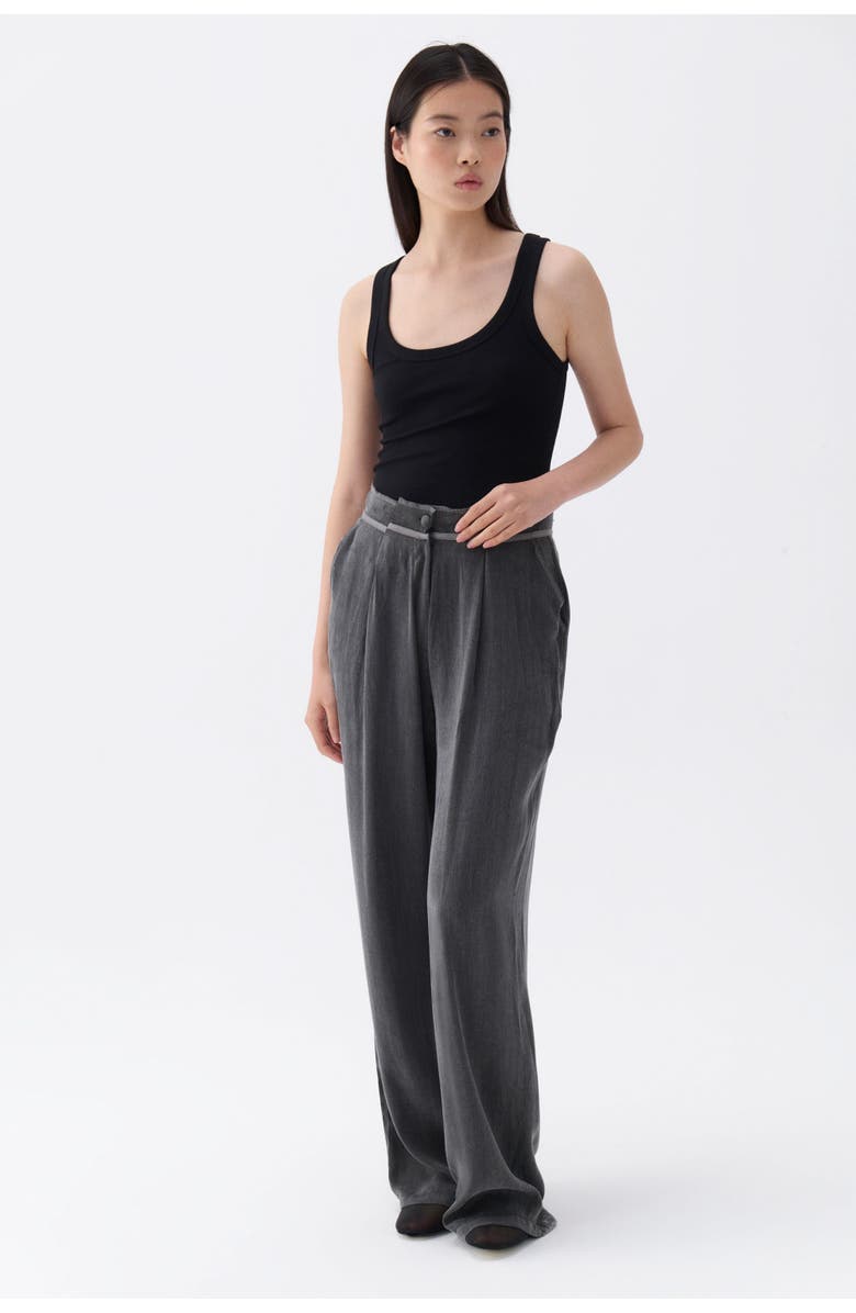 Nocturne Pleated Palazzo Pants, Alternate, color, 