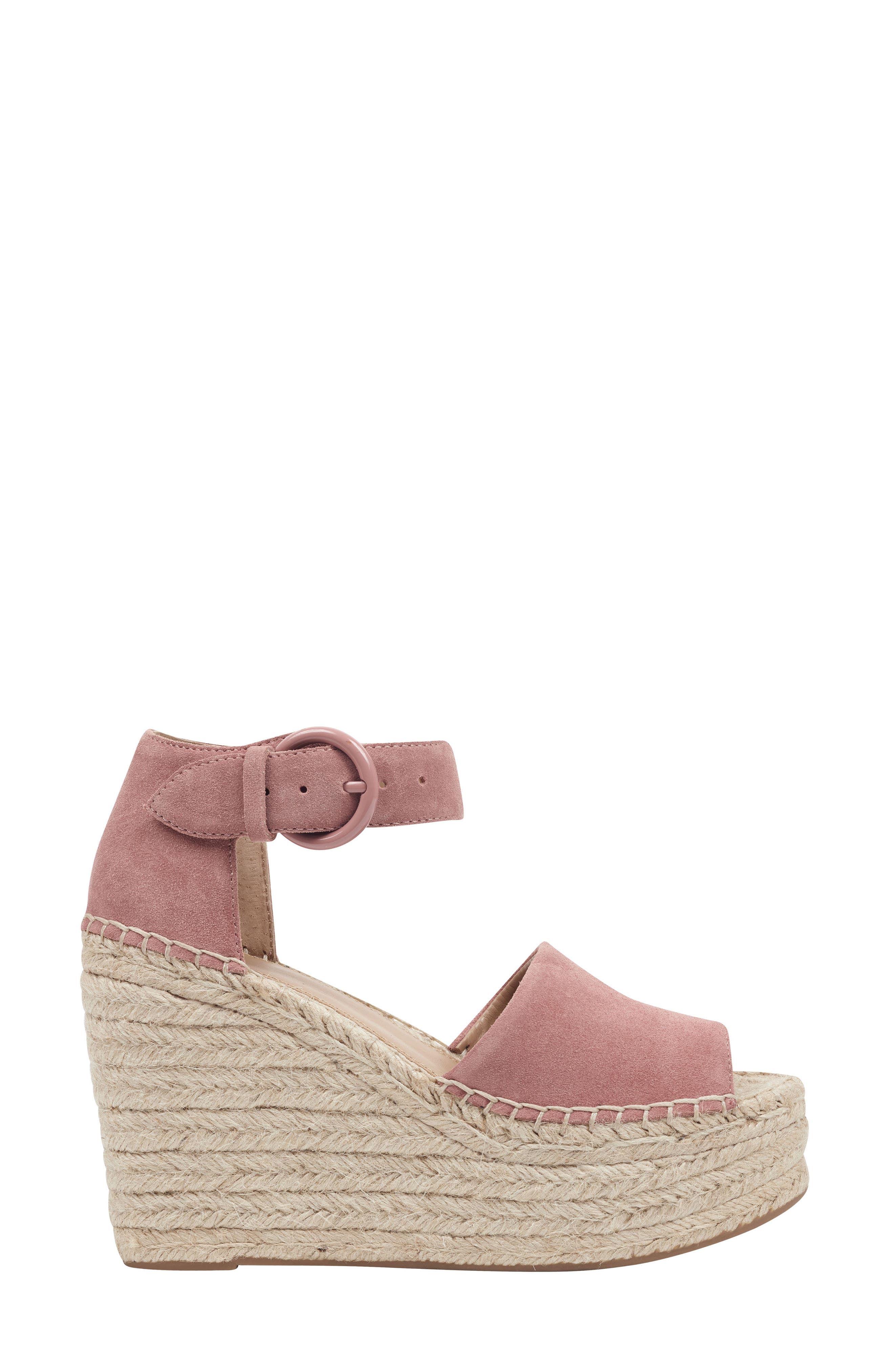 Alida Espadrille Platform Wedge, Alternate, color, ROSE SUEDE