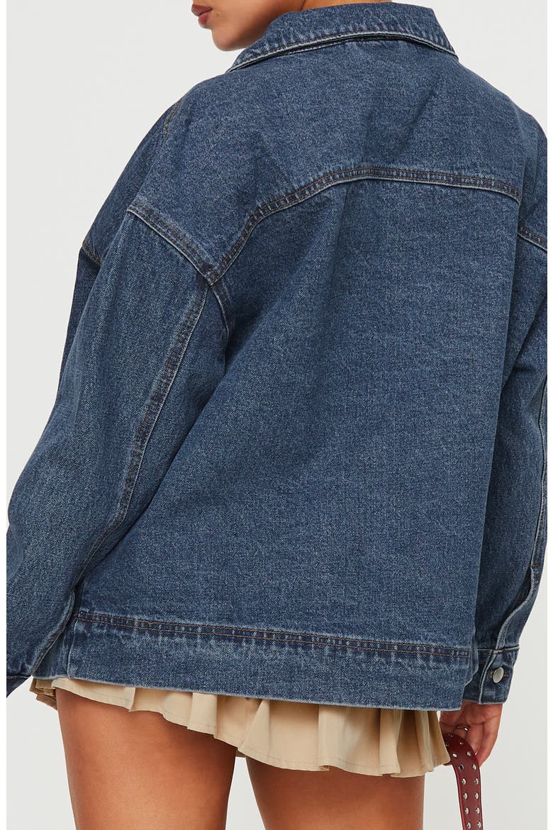 Goldsmith Denim Bomber Jacket, Alternate, color, BLUE