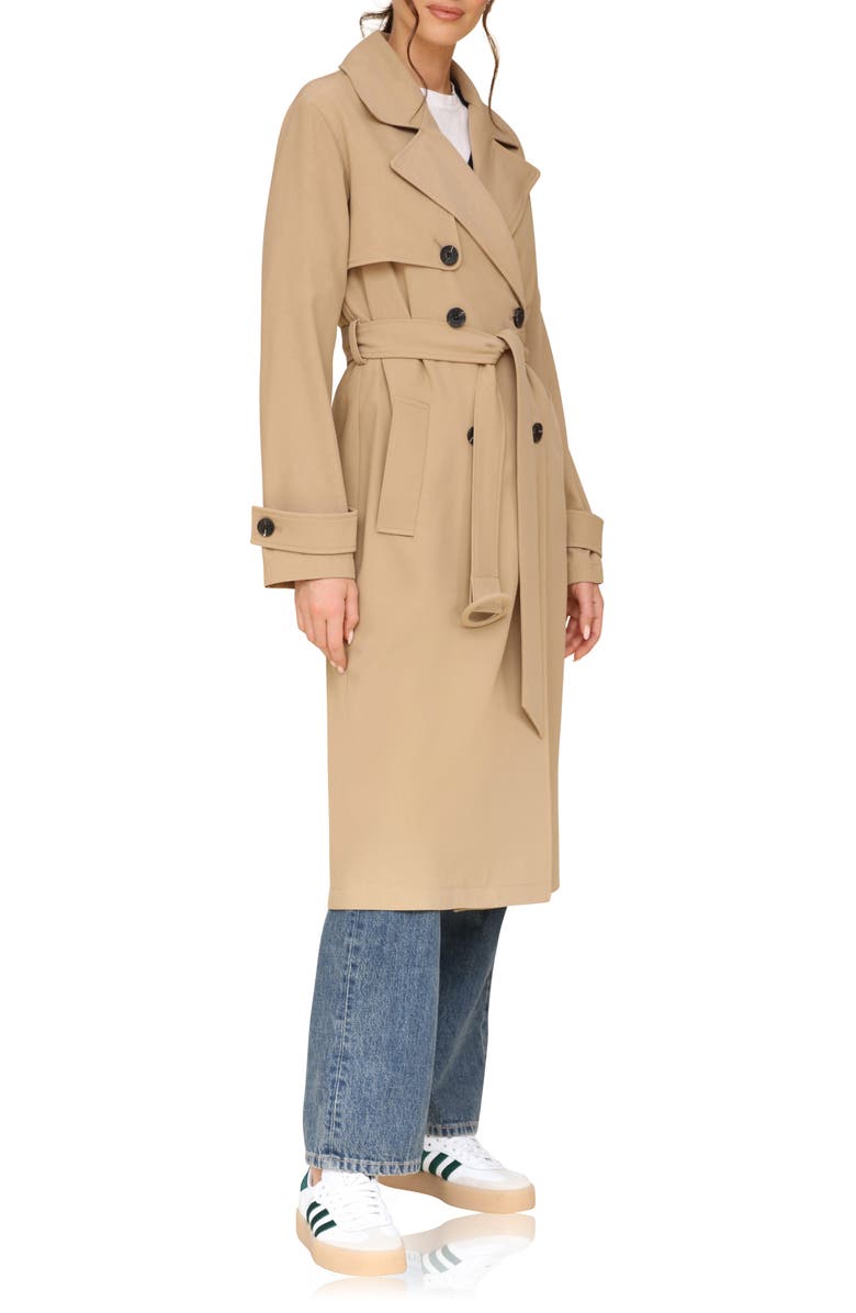 Avec Les Filles Relaxed Fit Button Back Trench Coat, Alternate, color, 