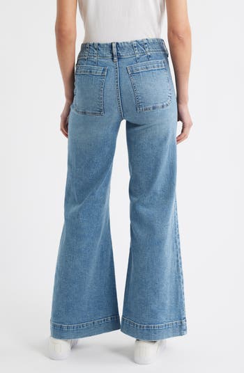 Soho Patch Pocket Wide Leg Jeans