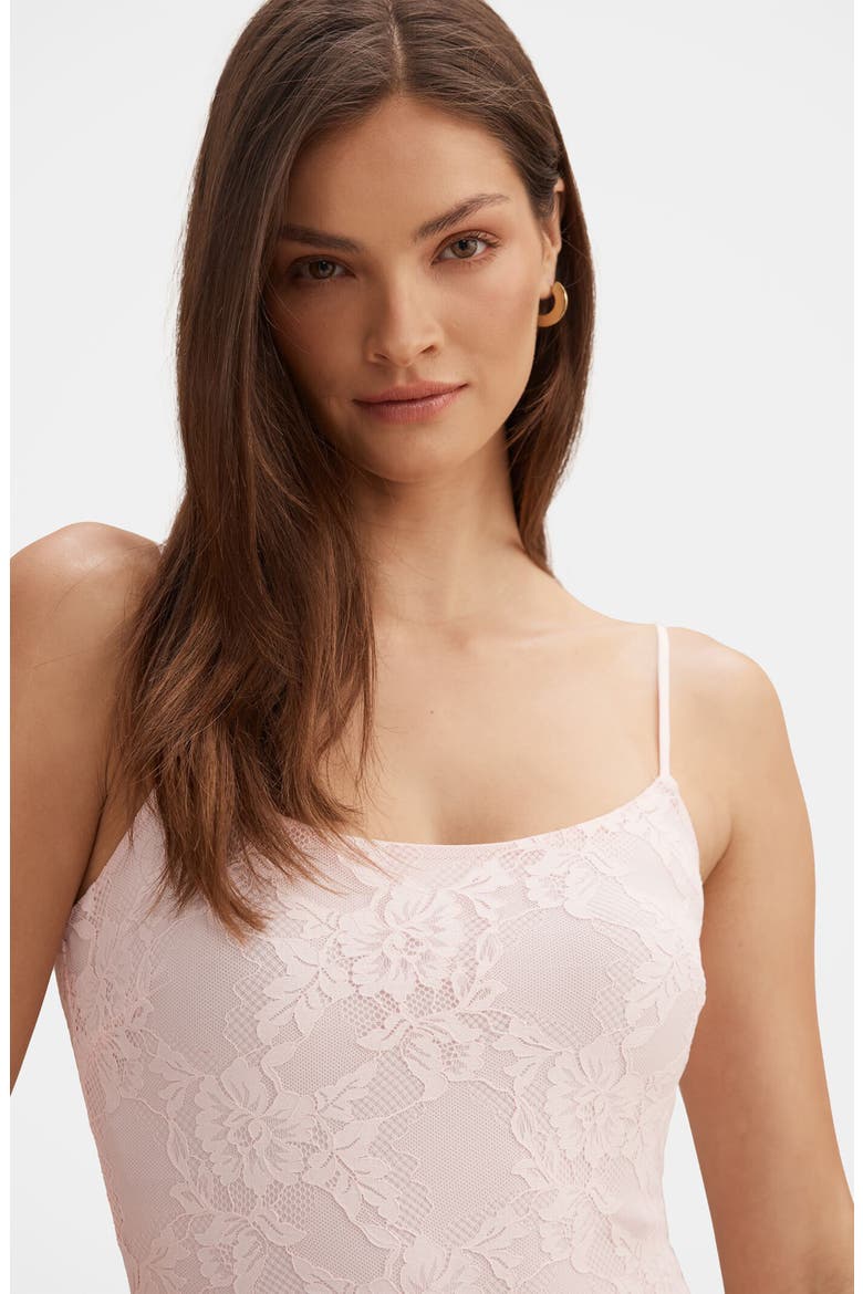 Victoria Lace Midi Dress, Alternate, color, SOFT ROSE