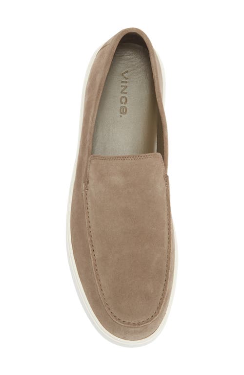 Vince Taro-b Suede Loafer In Gray