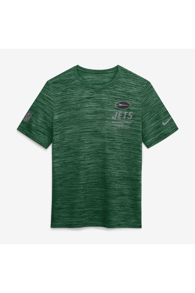 Men's Nike Green New York Jets Sideline Double Covered Dri-FIT Velocity T-Shirt, Alternate, color, Green