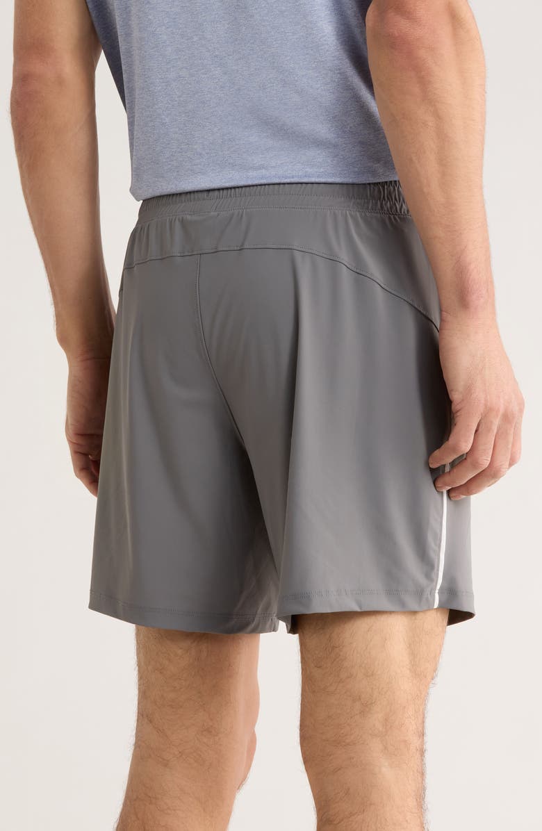 90 DEGREE BY REFLEX 7-Inch Warp Sonic Active Shorts, Alternate, color, Storm Cloud/ White