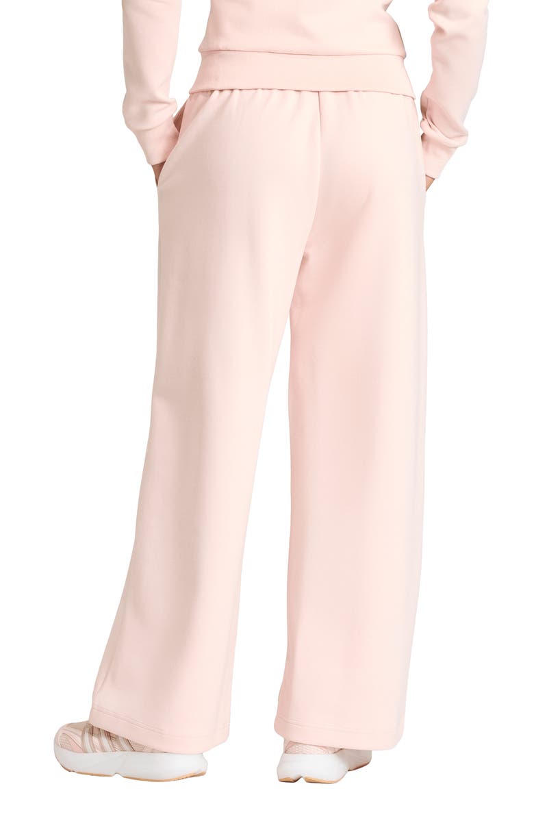adidas Wide Leg Pants, Alternate, color, Sandy Pink