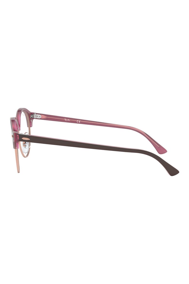 4246V 49mm Optical Glasses, Alternate, color, PINK BROWN
