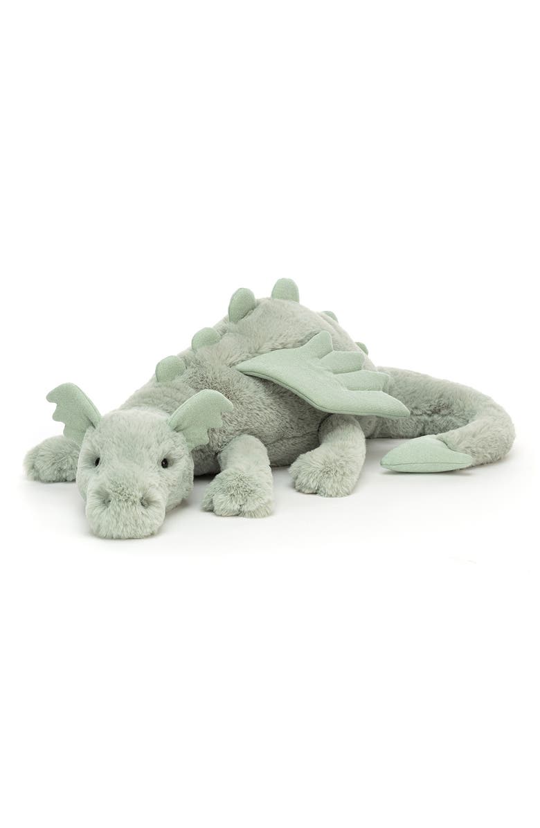 Jellycat Huge Sage Dragon Stuffed Animal, Main, color, 