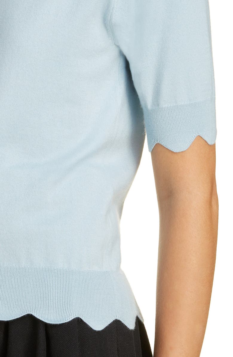 Marc Jacobs Scalloped Sweater, Alternate, color, 